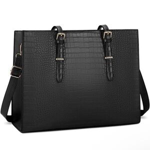 Laptop Bag For Women 15.6 Inch Laptop Tote Bag Leather Classy Computer Briefcase